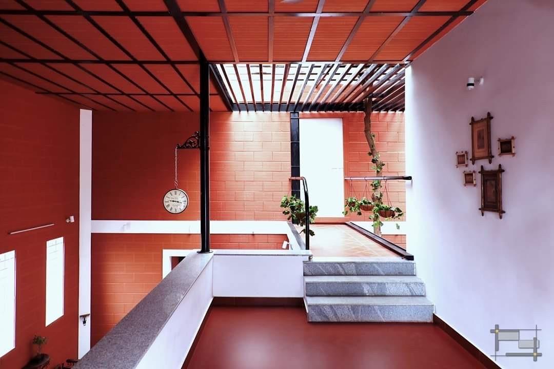 Porotherm clay block house in Coimbatore